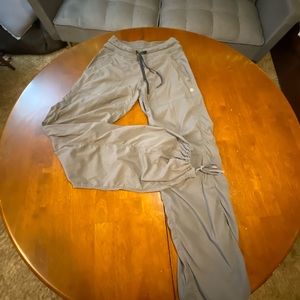 Lululemon women’s unlined studio pant.  Jogger style pant.